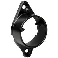 View Black Lighted Closet Rod Flange Set